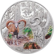 2 Dollars - Elizabeth II Mouflon, Cook Islands, 2015 reverse image