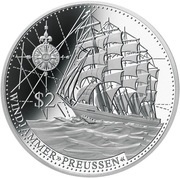 2 Dollars - Elizabeth II Preussen, Cook Islands, 2015 reverse image