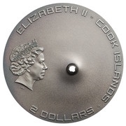 2 Dollars - Elizabeth II Tamdakht Meteorite Strike obverse image
