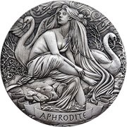 2 Dollars - Elizabeth II Aphrodite, Cook Islands, 2017 reverse image