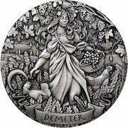 2 Dollars - Elizabeth II Demeter, Cook Islands, 2017 reverse image