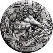 2 Dollars - Elizabeth II Hephaestus, Cook Islands, 2017 reverse image