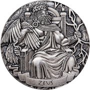 2 Dollars - Elizabeth II Zeus, Cook Islands, 2017 reverse image
