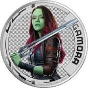 2 Dollars - Elizabeth II Gamora, Cook Islands, 2017 reverse image