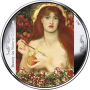 2 Dollars - Elizabeth II Venus Verticordia, Cook Islands, 2020 reverse image