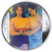 2 Dollars - Elizabeth II Two Tahitian Women, Cook Islands, 2021 reverse image