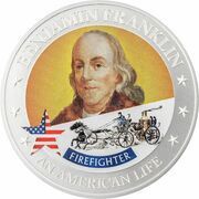 2 Dollars - Elizabeth II Firefighter, Cook Islands, 2021 reverse image