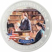 2 Dollars - Elizabeth II Founder, Cook Islands, 2021 reverse image