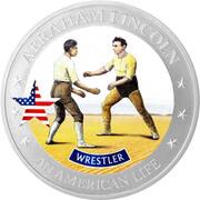 2 Dollars - Elizabeth II Wrestler, Cook Islands, 2022 reverse image
