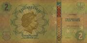 2 Dollars - Elizabeth II Knowledge, Cook Islands, 2022 obverse image