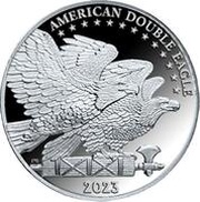 2 Dollars - Charles III Double Eagle, Cook Islands, 2023 reverse image