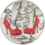 2 Dollars - Charles III Mommy Girl, Cook Islands, 2023 reverse image