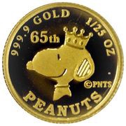 3 Dollars - Elizabeth II Peanuts, Cook Islands, 2015 reverse image