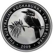 1 Dollar - Elizabeth II 4th Portrait - Australian Kookaburra - Silver Set, Australia, 2009 reverse image