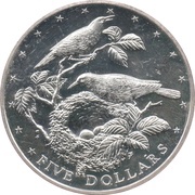 5 Dollars - Elizabeth II James Cook; Set Issue, Cook Islands, 1978 reverse image