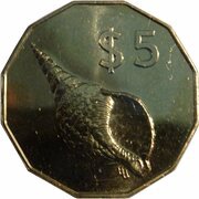 5 Dollars - Elizabeth II 3rd portrait reverse image