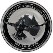 1 Dollar - Elizabeth II 4th Portrait - Australian Kookaburra - Silver Set, Australia, 2009 reverse image