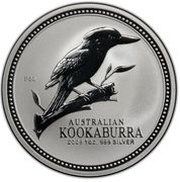 1 Dollar - Elizabeth II 4th Portrait - Australian Kookaburra - Silver Set, Australia, 2009 reverse image