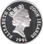 5 Dollars - Elizabeth II Moon Landing obverse image