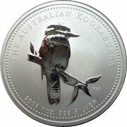 1 Dollar - Elizabeth II 4th Portrait - Australian Kookaburra - Silver Set, Australia, 2009 reverse image