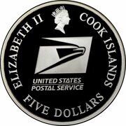 5 Dollars - Elizabeth II Benjamin Franklin Stamp obverse image