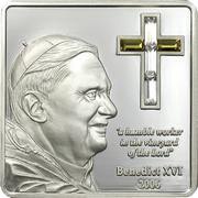5 Dollars - Elizabeth II Pope Benedict XVI, Cook Islands, 2006 reverse image