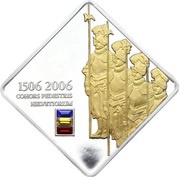 5 Dollars - Elizabeth II 500th Anniversary of the Pontifical Swiss Guard, Cook Islands, 2006 reverse image