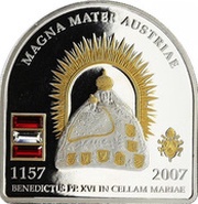 5 Dollars - Elizabeth II Papal Visit to Mariazell, Cook Islands, 2007 reverse image