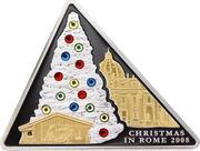 5 Dollars - Elizabeth II Christmas in Rome, Cook Islands, 2008 reverse image