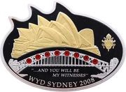 5 Dollars - Elizabeth II Sydney World Youth Day, Cook Islands, 2008 reverse image