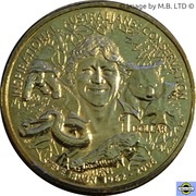 1 Dollar - Elizabeth II 4th Portrait - Inspirational Australians - Steve Irwin, Australia, 2009 reverse image