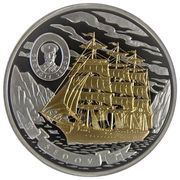 5 Dollars - Elizabeth II Sedov, Cook Islands, 2008 reverse image