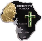 5 Dollars - Elizabeth II Papal Visit to Africa, Cook Islands, 2009 reverse image