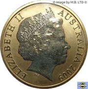1 Dollar - Elizabeth II 4th Portrait - Land Series - Frilled-Neck Lizard obverse image