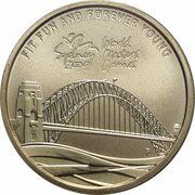 1 Dollar - Elizabeth II 4th Portrait - Sydney 2009 World Masters Games reverse image