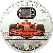 5 Dollars - Elizabeth II Ferrari F2008, Cook Islands, 2009 reverse image