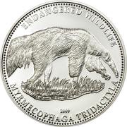 5 Dollars - Elizabeth II Giant Anteater, Cook Islands, 2009 reverse image