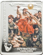 5 Dollars - Elizabeth II Jan Matejko, Cook Islands, 2009 reverse image