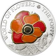 5 Dollars - Elizabeth II Poppy, Cook Islands, 2009 reverse image