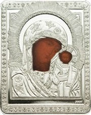 5 Dollars - Elizabeth II Virgin of Kazan, Cook Islands, 2009 reverse image