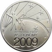 1 Dollar - Elizabeth II 4th Portrait - Year of Astronomy - Stargazing, Australia, 2009 reverse image