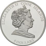 5 Dollars - Elizabeth II Excalibur obverse image