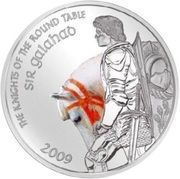 5 Dollars - Elizabeth II Sir Galahad, Cook Islands, 2009 reverse image