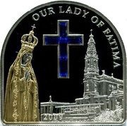 5 Dollars - Elizabeth II Our Lady of Fatima, Cook Islands, 2009 reverse image