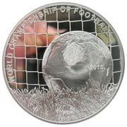 5 Dollars - Elizabeth II 2010 FIFA World Cup, Cook Islands, 2009 reverse image