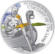 5 Dollars - Elizabeth II The Lady of the Lake, Cook Islands, 2009 reverse image