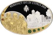 5 Dollars - Elizabeth II Papal Visit to Cyprus, Cook Islands, 2010 reverse image