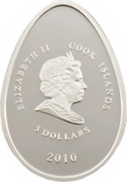 5 Dollars - Elizabeth II Green cloisonne obverse image