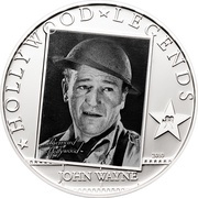 5 Dollars - Elizabeth II John Wayne, Cook Islands, 2010 reverse image