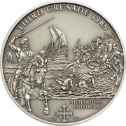 5 Dollars - Elizabeth II 3rd Crusade, Cook Islands, 2010 reverse image